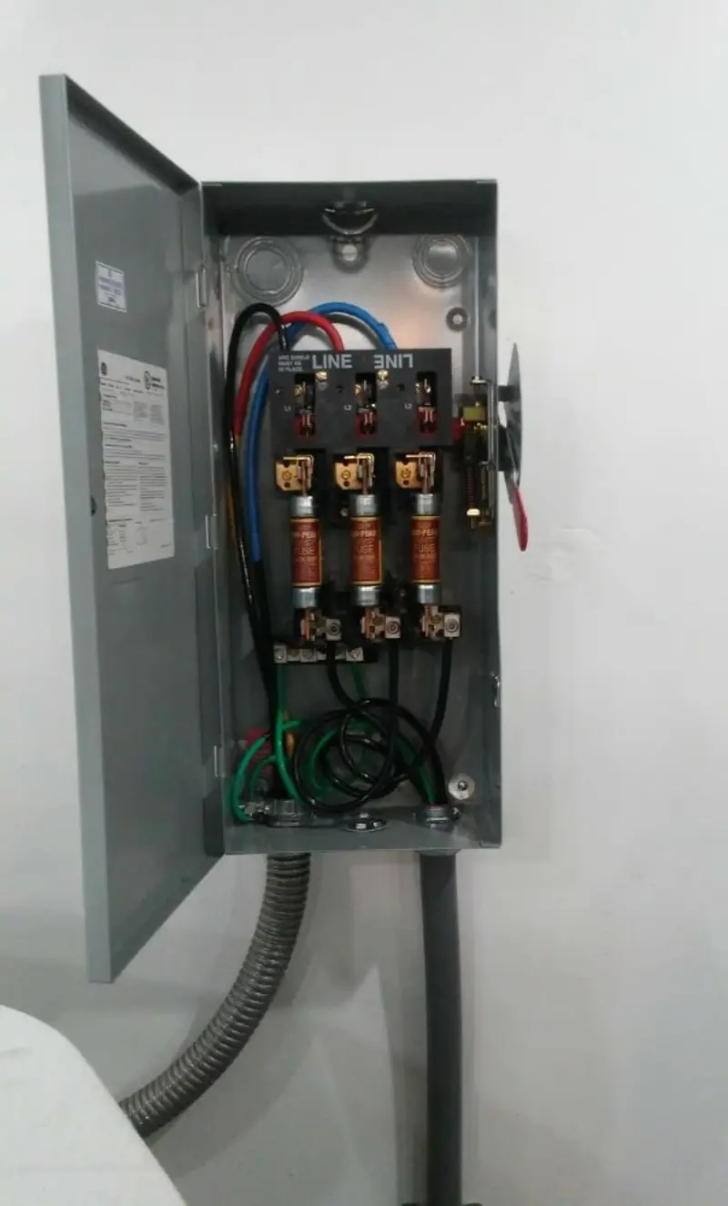 Three-phase disconnect switch installed for Electrical Wiring & Rewiring in Desert View Highlands