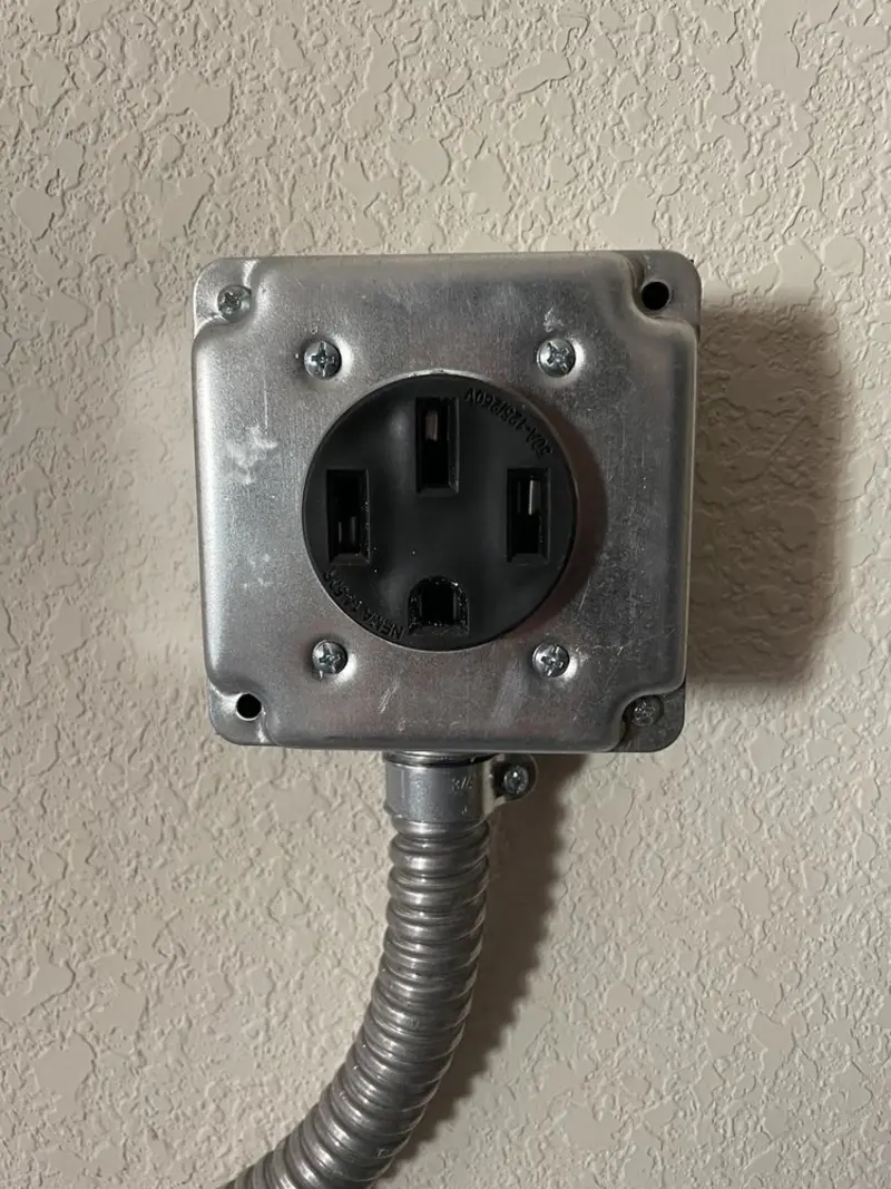 NEMA 14-50 outlet installed for Electrical Panel Upgrade in Desert View Highlands