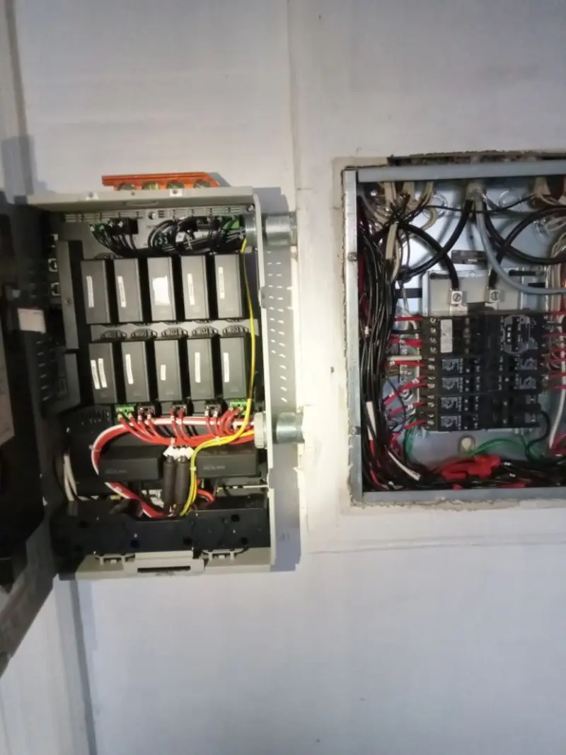 Electrical panel upgrade completed for Security Camera Wiring in Desert View Highlands